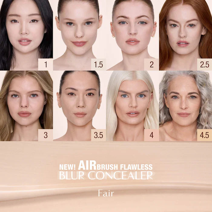 Charlotte Tilbury  Airbrush Flawless Crease-Proof Long-Wear Blur Concealer with Hyaluronic Acid