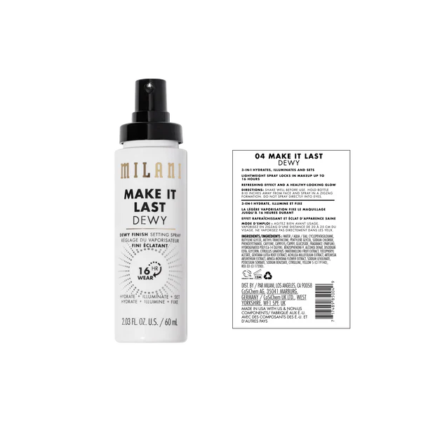 Milani - Make It Last Dewy - Dewy Finish Setting Spray 60 Ml