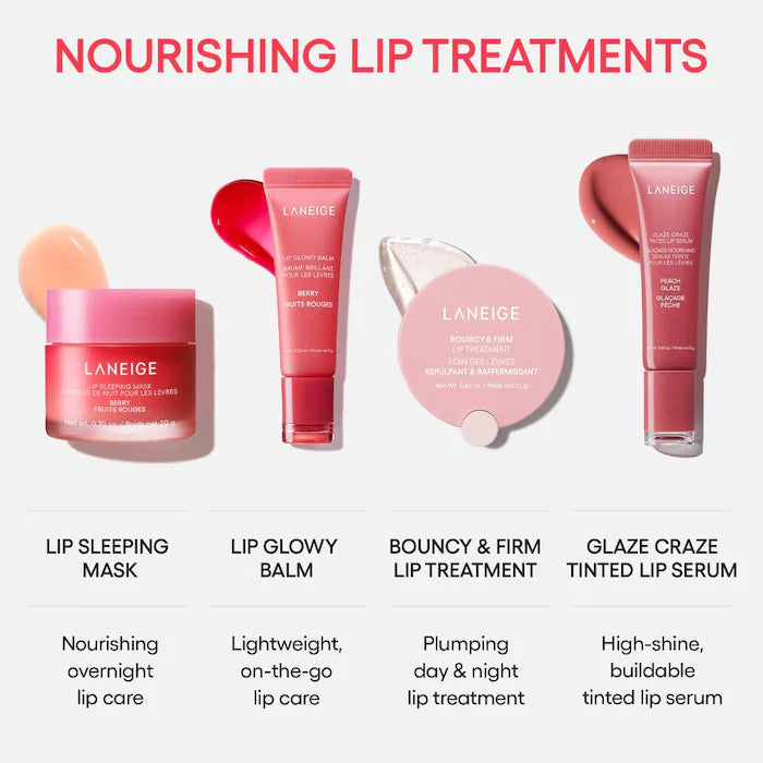 LANEIGE  Glaze Craze Tinted Polypeptide Lip Serum Treatment