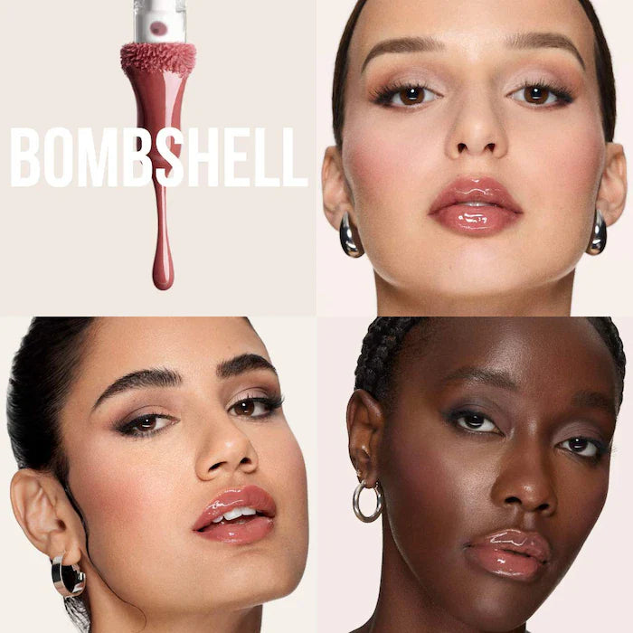 HUDA BEAUTY  Faux Filler Shiny Non-Sticky Lip Gloss