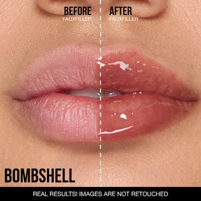 HUDA BEAUTY  Faux Filler Shiny Non-Sticky Lip Gloss