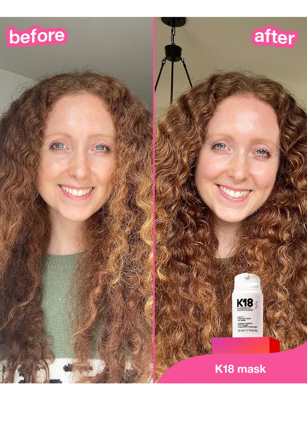 K-18  - full-size leave-in molecular repair hair mask -150 Ml