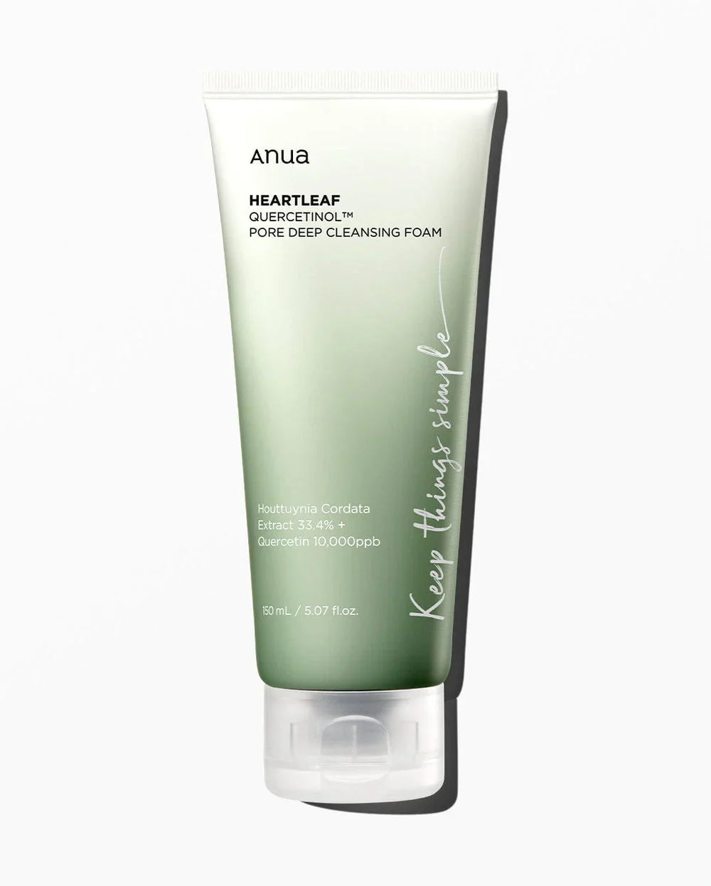 ANUA HEARTLEAF QUERCETINOL PORE DEEP CLEANSING FOAM 150ml