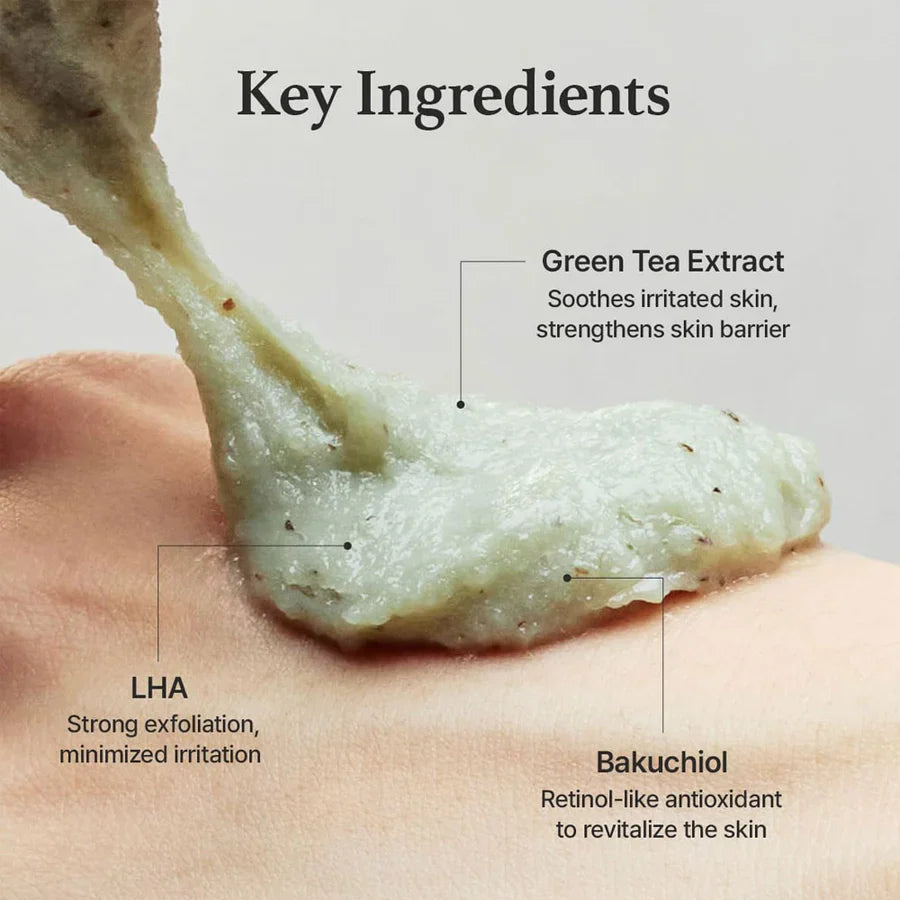 Arencia Green tea LHA rice cake cleanser